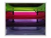Exacompta Ecobox - Module de classement 4 tiroirs - gris/ arlequin transparent