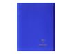 Clairefontaine Koverbook - Cahier polypro 24 x 32 cm - 96 pages - grands carreaux (Seyes) - bleu marine