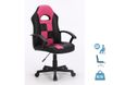 Fauteuil gamer FORMULE 1 - accoudoirs fixes - noir et rose