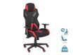 Fauteuil gamer POPER-M - accoudoirs réglables - noir et rouge