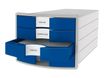 HAN Impuls - Module de classement 4 tiroirs - gris/bleu