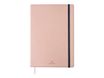 Oberthur Carmen - Carnet de notes souple A5 - uni - rose poudré