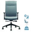 Fauteuil de bureau HENRY - accoudoirs réglables - appui-tête intégré - Gris