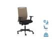 Fauteuil de bureau ATIKA - accoudoirs en option - appui-tête non inclus - noir et taupe