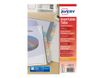 Avery - Intercalaire personnalisable 6 positions - A4 Maxi - polypropylène