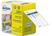 Avery - 200 Étiquettes congélation/surgélation pré-imprimées - 65 x 35 mm - boîte distributrice -