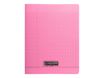 Calligraphe 8000 - Cahier polypro 24 x 32 cm - 48 pages - grands carreaux (Seyes) - rose