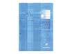 Clairefontaine - Bloc de cours A4 - perforé 2 trous - 200 pages - petits carreaux avec marge