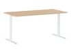 Bureau YES ! - 120 cm - Pieds ajustables blancs - Chêne