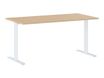 Table de réunion modulaire YES ! - 140 cm - Pieds blancs - Chêne