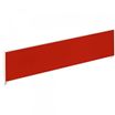 Ecran de séparation cadre aluminium H33 x L140 cm - cadre aluminium blanc - toile rouge