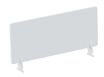 Écran de séparation en polystyrène - H33 x L80 cm - blanc