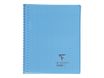 Clairefontaine Koverbook - Cahier polypro spiralé - 17 x 22 cm - 160 pages - grands carreaux (Seyes) - disponible dans différentes couleurs