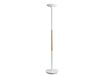 Unilux - Lampadaire Pryska - LED - variateur d'intensité tactile - 180 cm - blanc/bois