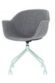 Lot de 2 chaises GANT - avec accoudoirs - gris