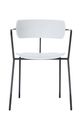 Chaise BISTRO - avec accoudoirs - blanc