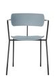 Chaise BISTRO - avec accoudoirs - bleu