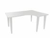 Vinco Evidence - Mesa - 90° right angled - blanco, RAL 9010 - blanco, RAL 9010 base