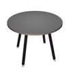 Table ronde - H105 cm - 100 cm - 4 Pieds noir - plateau anthracite