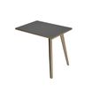 Artarredi Leonardo - Desk side return - rectangular - antracita - negro mate, RAL 9005 base