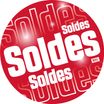 Logistipack - Affiche ronde SOLDES - Diamètre 48 cm