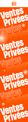 Logistipack - Affiche VENTES PRIVÉES - 86 x 20 cm