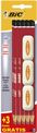 BIC - Pack de 10 crayons graphites HB + 3 gommes