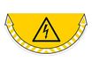 CEP Take Care - Sticker de signalisation : danger électrique - jaune