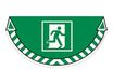 CEP Take Care - Sticker de signalisation : sortie de secours - vert