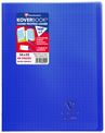 Clairefontaine Koverbook - Cahier polypro 24 x 32 cm - 48 pages - grands carreaux (Seyes) - bleu marine