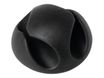 DURABLE CAVOLINE CLIP 1 - boite de 6 clips adhésif pour 2 câbles jusqu'à 5mm de diamètre - graphite