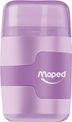 Maped Connect Pastel - Taille crayon / Gomme 2-en-1 - 2 trous - disponible dans différentes couleurs
