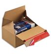 Boîte d'expédition Eurobox fond automatique - 19,4 cm x 19,4 cm x 8,7 cm (S) - kraft - ColomPac