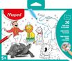 Maped - Carnet de 20 mini jeux à colorier