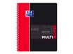 Oxford Etudiants - Cahier Multinotes A4+ (24 x 29,7 cm) - 160 pages - petits carreaux (5x5 mm) - avec 3 intercalaires repositionnables