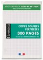 Cambridge - copies doubles - 300 pages - A4 - grands carreaux (Seyes) - perforées