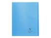 Clairefontaine Koverbook - Cahier polypro 24 x 32 cm - 48 pages - grands carreaux (Seyes) - bleu