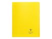 Clairefontaine Koverbook - Cahier polypro 24 x 32 cm - 48 pages - grands carreaux (Seyes) - jaune