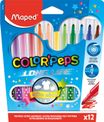 Maped Color'Peps Long Life - 12 Feutres - pointe moyenne
