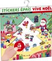Stickers épais : Vive Noël ! Pochette de 30 autocollants épais et repositionnables avec 4 décors À partir de 18 mois
