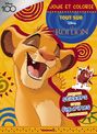 Disney 100 Le Roi Lion - Joue et colorie - Tout sur Simba - Livre de coloriage et jeux avec stickers et figurines - Dès 4 ans