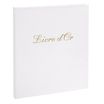 Exacompta - Livre d'or Balacron avec titre 140 pages blanches - 21x19 cm vertical