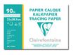 Clairefontaine Fine Arts - Pochette papier calque - 12 feuilles - A4 - 90 gr