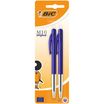 BIC M10 Clic - 2 Stylos à bille - bleu - 1 mm - rétractable