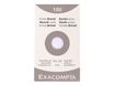 Exacompta - Pack de 100 Fiches bristol - 7,5 x 12,5 cm - petits carreaux - blanc
