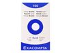 Exacompta - Pack de 100 Fiches Bristol - 7,5 x 12,5 cm - unies - non perforées - blanc