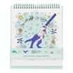 Kiub - Carnet de coloriage dino 21x25,4 coll les petits