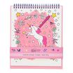 Kiub - Carnet de coloriage licorne 21x25,4 coll les petits