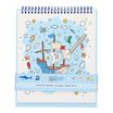 Kiub - Carnet de coloriage pirate 21x25,4 coll les petits
