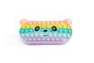 Trousse Pop‑It panda multicolore avec bulles antistress - surface lavable et douce